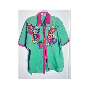 Vintage colorful retro shirt